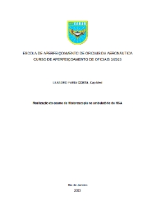 Realização do exame de Histeroscopia no ambulatório do HCA [recurso eletrônico]