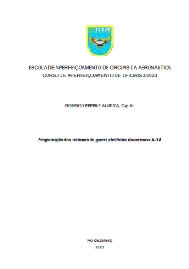 Programação dos sistemas de guerra eletrônica da aeronave A-1M [recurso eletrônico]