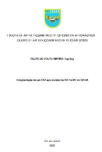 A implantação de um SGA aos moldes da ISO 14.001 no CIAAR [recurso eletrônico]