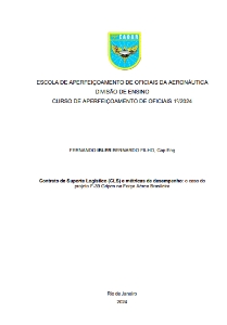 Contrato de Suporte Logístico (CLS) e métricas de desempenho: [recurso eletrônico] : o caso do projeto F-39 Gripen na Força Aérea Brasileira