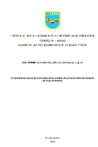 O treinamento anual de simulador pelos pilotos da primeira linha da Aviação de Caça Brasileira [recurso eletrônico]