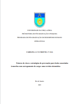 Fatores de risco e estratégias de prevenção para lesões associadas à marcha com carregamento de carga: uma revisão sistemática