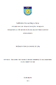 O perfil físico do aluno do curso de formação de soldados  Fuzileiros Navais
